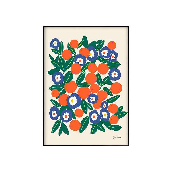 PSTR - 오렌지 & 꽃 Oranges & Flowers (30x40 / 50x70)