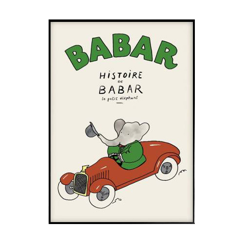 PSTR - 코끼리바바 4  Histoire de Babar  (30x40 / 50x70)