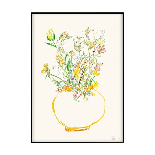 PSTR -야생화 그린  Wild Flowers Green (50x70)