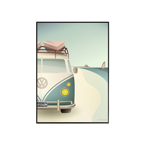 Vissevasse -  비틀캠퍼 (VW BEETLE Camper - poster)  