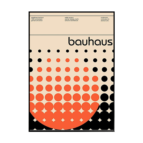 Poster&amp; - 바우하우스 (Bauhaus circles 50x70)