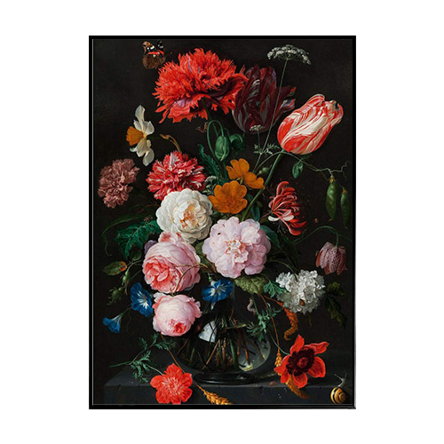 Poster&amp; - 정물이 있는 풍경 ( still life with flowers 50x70 / 70x100)